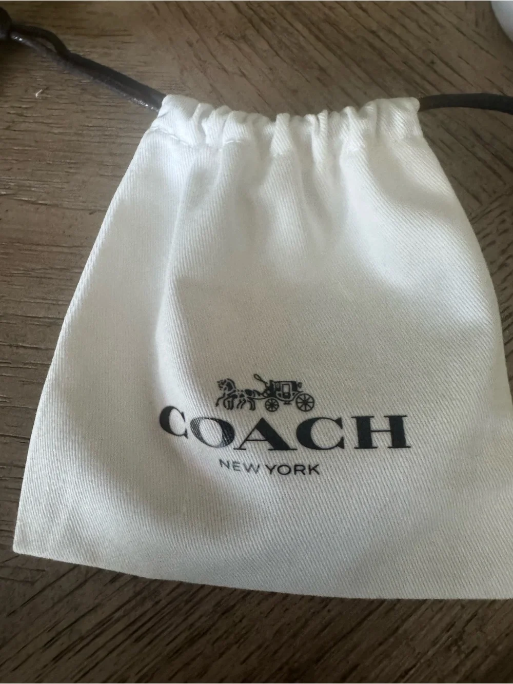 NWT Coach Silver Heart Padlock Dangle Earrings w/ Coach Logo C Accents w/ Dusty - Picture 3 of 4